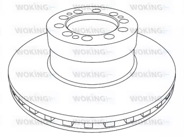 Тормозной диск WOKING NSA1233.20