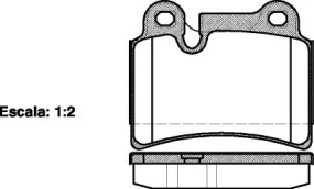 Комплект тормозных колодок WOKING P13403.00