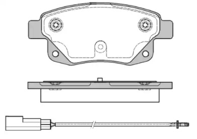 Комплект тормозных колодок WOKING P13523.01