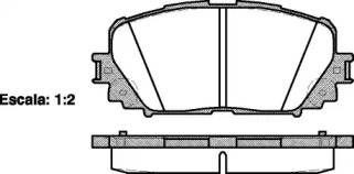 Комплект тормозных колодок WOKING P13583.00