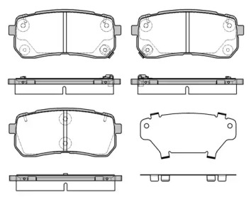 Комплект тормозных колодок WOKING P13883.12