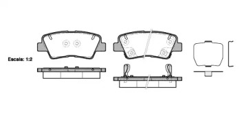 Комплект тормозных колодок WOKING P12623.02