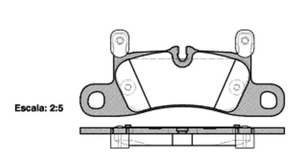 Комплект тормозных колодок WOKING P12793.20