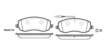 Комплект тормозных колодок WOKING P12933.02