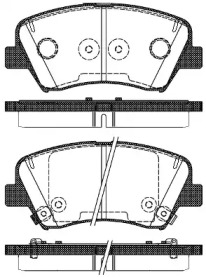 Комплект тормозных колодок WOKING P15123.32