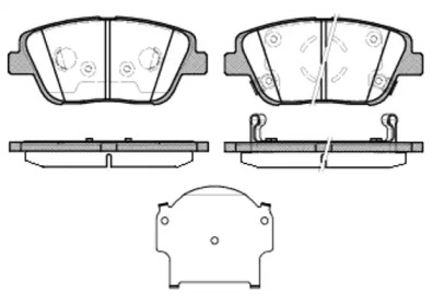 Комплект тормозных колодок WOKING P15233.02