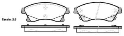 Комплект тормозных колодок WOKING P15313.12