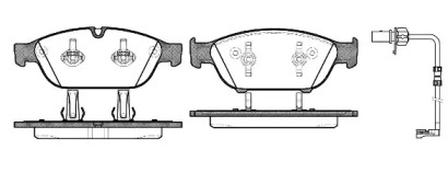 Комплект тормозных колодок WOKING P15413.12