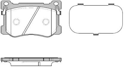 Комплект тормозных колодок WOKING P15753.12