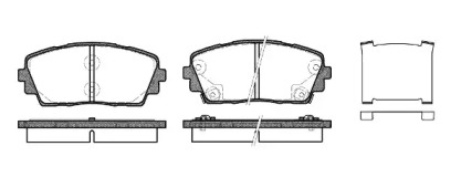 Комплект тормозных колодок WOKING P15813.02