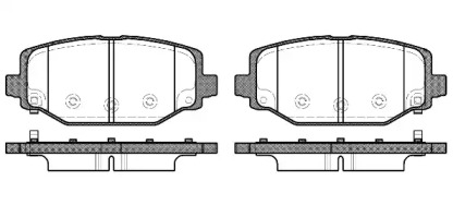 Комплект тормозных колодок WOKING P15833.04