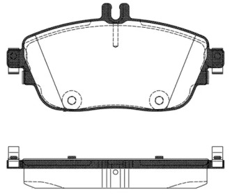 Комплект тормозных колодок WOKING P15853.08