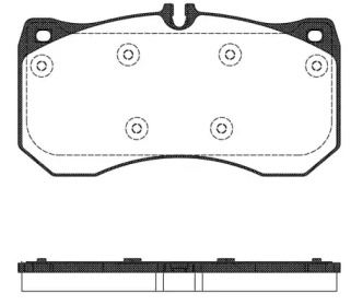 Комплект тормозных колодок WOKING P15973.00