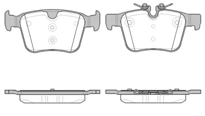 Комплект тормозных колодок WOKING P14163.40