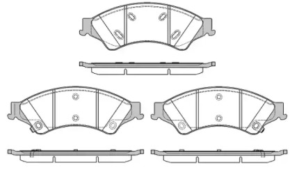 Комплект тормозных колодок WOKING P14243.02