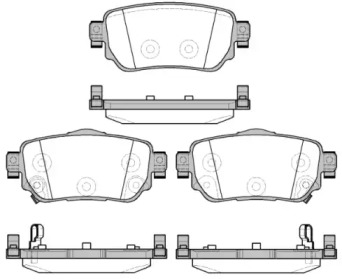 Комплект тормозных колодок WOKING P14823.02