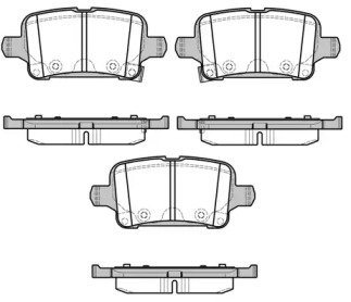 Комплект тормозных колодок WOKING P17283.02