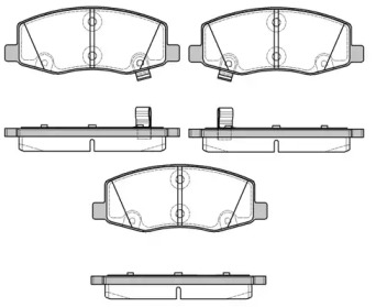 Комплект тормозных колодок WOKING P17353.02