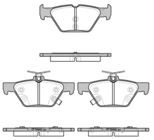 Комплект тормозных колодок WOKING P17383.02