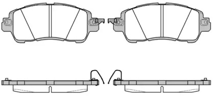 Комплект тормозных колодок WOKING P17563.04