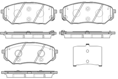 Комплект тормозных колодок WOKING P17613.02