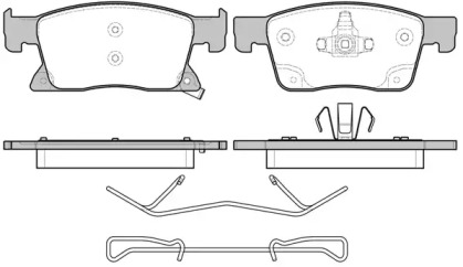 Комплект тормозных колодок WOKING P17793.02