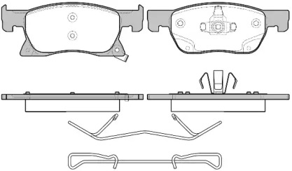 Комплект тормозных колодок WOKING P17813.02