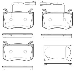 Комплект тормозных колодок WOKING P16213.02