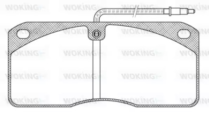 Комплект тормозных колодок WOKING JSA 3783.40