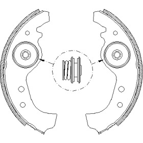 Комлект тормозных накладок WOKING Z4015.01