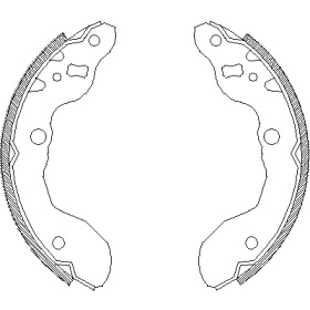 Комлект тормозных накладок WOKING Z4016.00