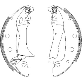 Комлект тормозных накладок WOKING Z4017.00