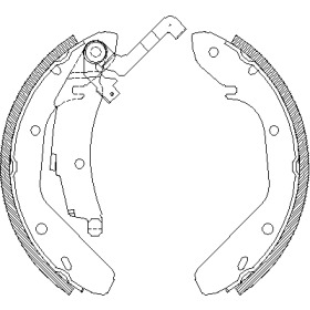 Комлект тормозных накладок WOKING Z4024.01