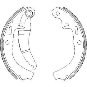 Комлект тормозных накладок WOKING Z4025.00