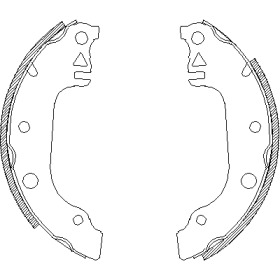 Комлект тормозных накладок WOKING Z4029.00