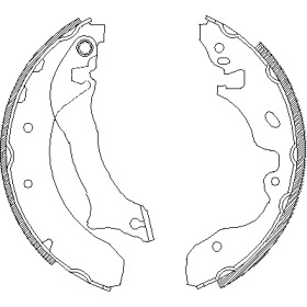 Комлект тормозных накладок WOKING Z4042.00