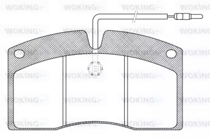 Комплект тормозных колодок WOKING JSA 4053.40