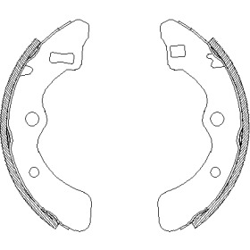 Комлект тормозных накладок WOKING Z4061.01