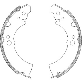 Комлект тормозных накладок WOKING Z4066.00