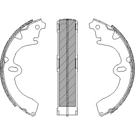 Комлект тормозных накладок WOKING Z4097.01