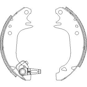 Комлект тормозных накладок WOKING Z4130.00