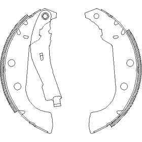 Комлект тормозных накладок WOKING Z4135.01