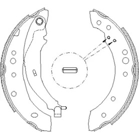 Комлект тормозных накладок WOKING Z4149.01