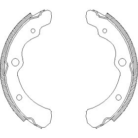 Комлект тормозных накладок WOKING Z4165.00