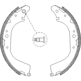 Комлект тормозных накладок WOKING Z4172.00