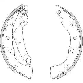 Комлект тормозных накладок WOKING Z4195.00