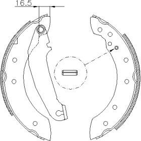 Комлект тормозных накладок WOKING Z4199.00