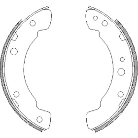 Комлект тормозных накладок WOKING Z4211.00