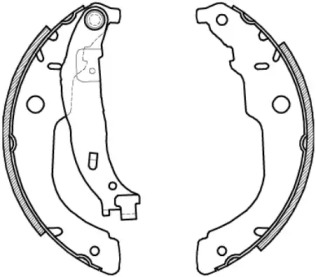 Комлект тормозных накладок WOKING Z4212.00