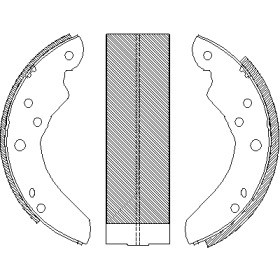 Комлект тормозных накладок WOKING Z4214.01